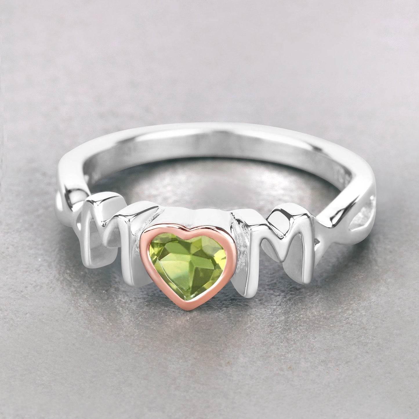 0.44 Carat Genuine Peridot .925 Sterling Silver Ring Bids.com