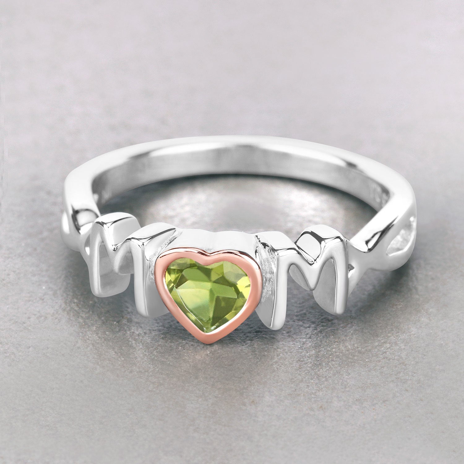 0.44 Carat Genuine Peridot .925 Sterling Silver Ring Bids.com