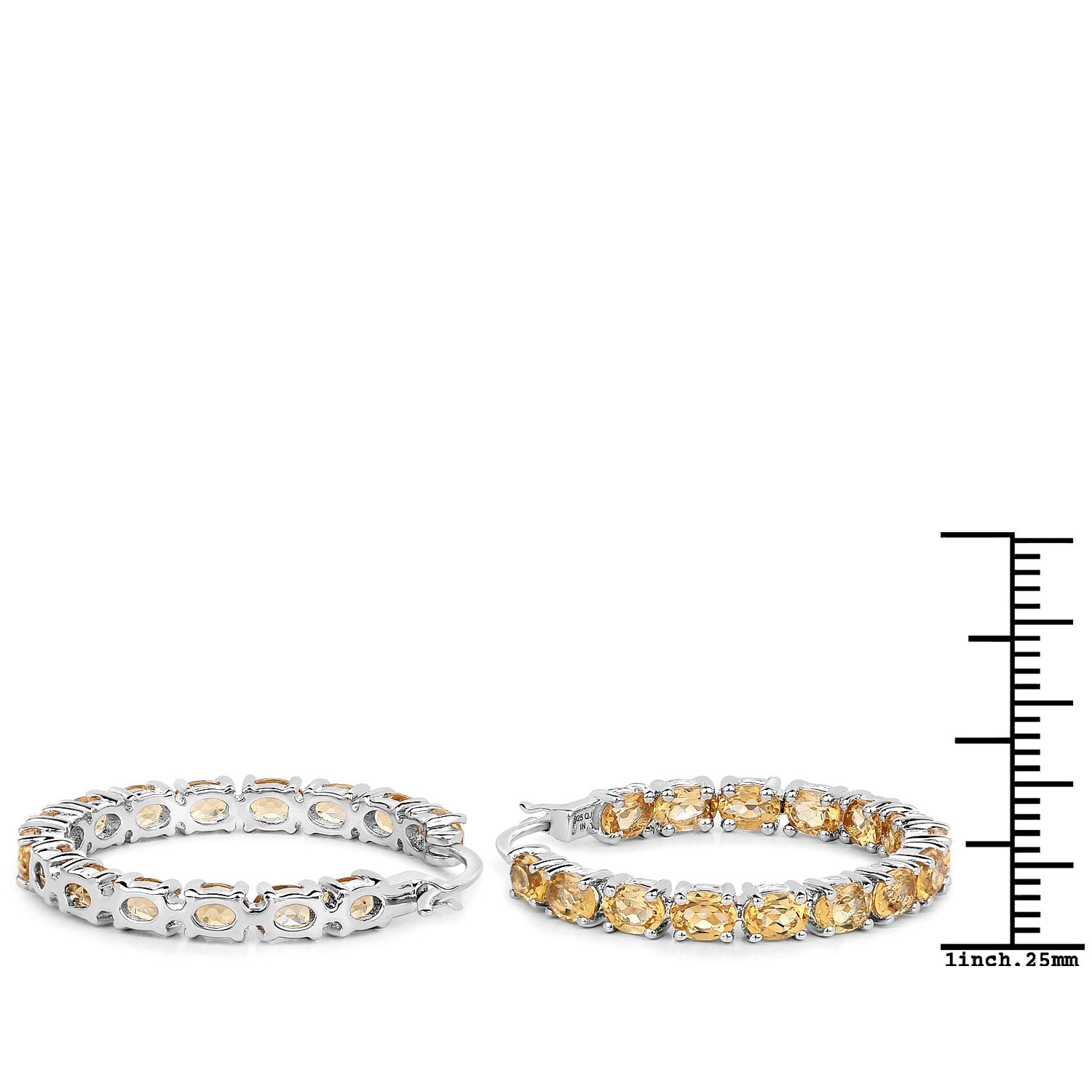 4.80 Carat Genuine Citrine .925 Sterling Silver Earrings Bids.com