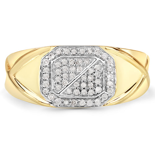 0.24 Carat Genuine White Diamond .925 Sterling Silver Ring Bids.com