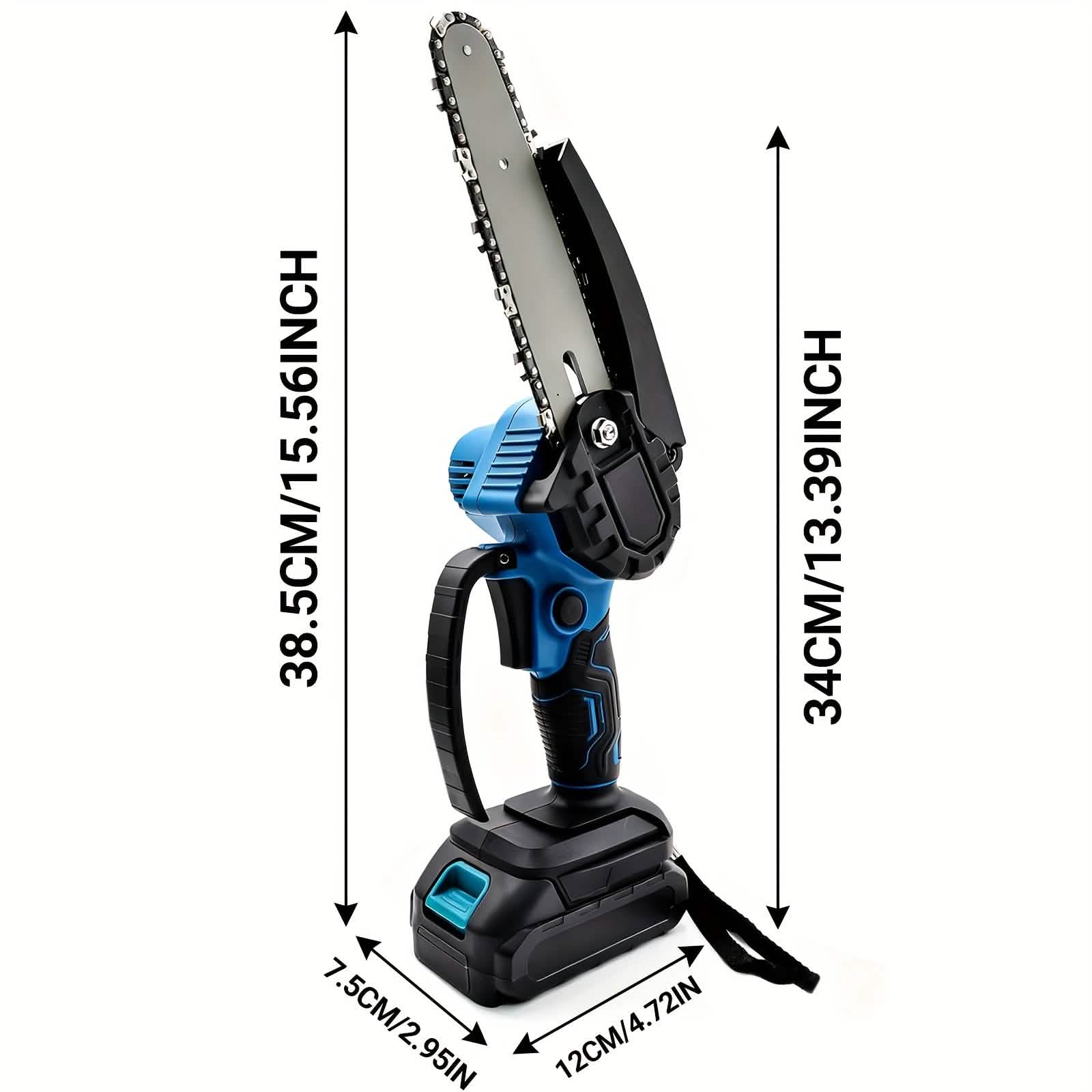 6-inch Cordless Mini Chainsaw – Handheld Electric, Lightweight, Battery-Powered DailySale