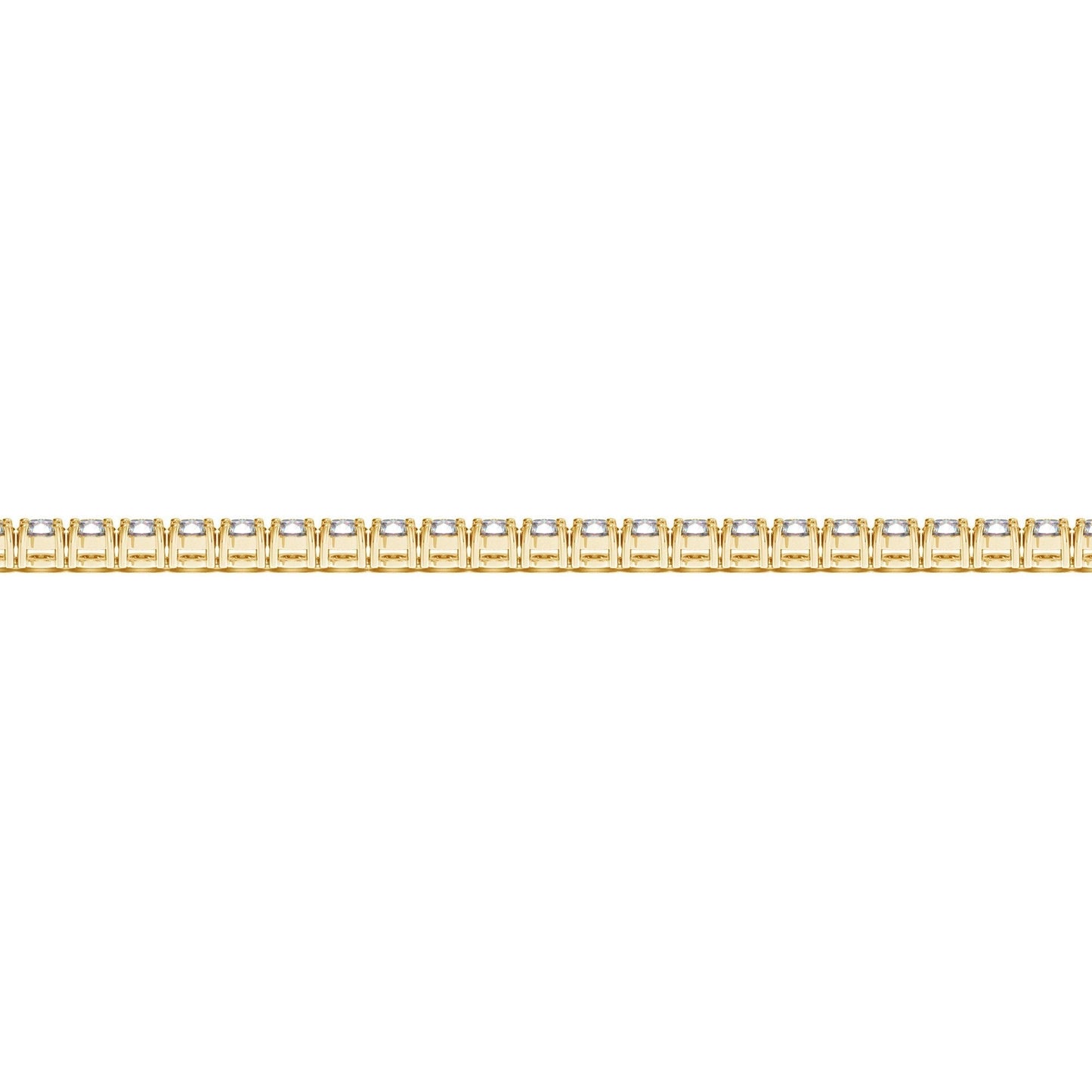 Lab Grown Round Diamond Tennis Bracelet in 14k Yellow Gold (3 cctw F/G  VS2/SI1) Bids.com