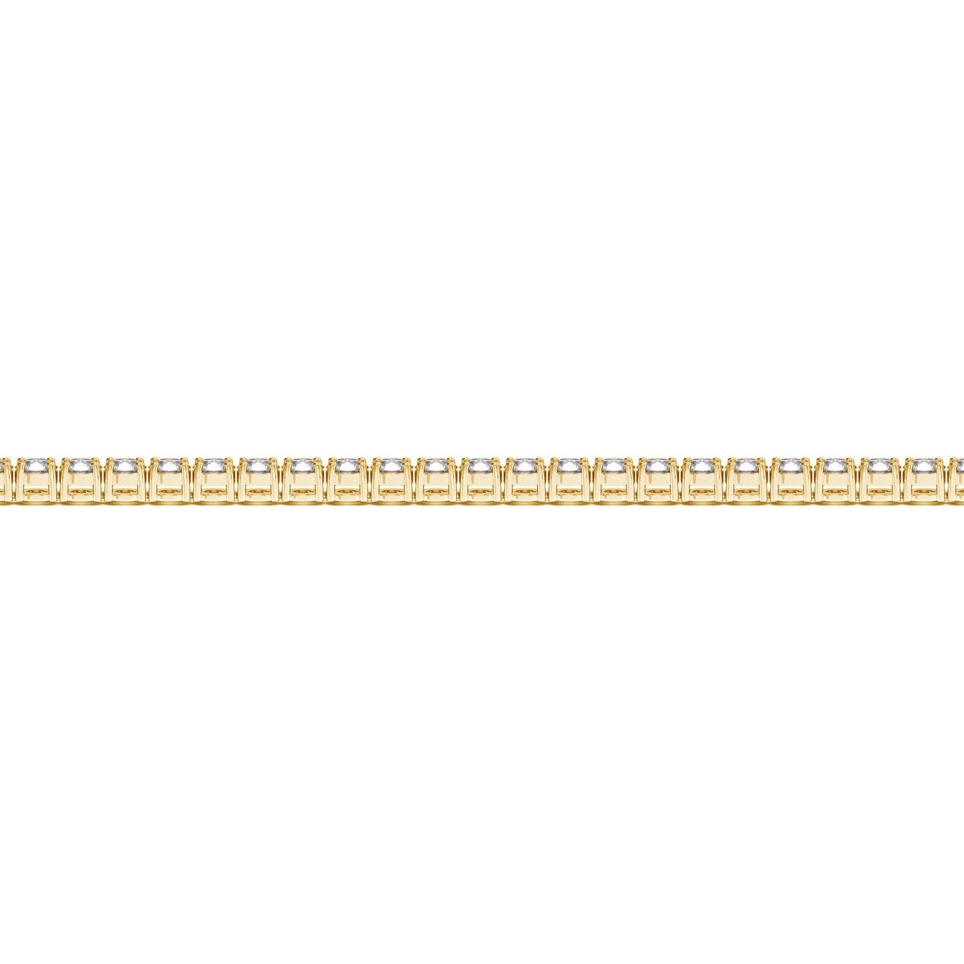 Lab Grown Round Diamond Tennis Bracelet in 14k Yellow Gold (3 cctw F/G  VS2/SI1) Bids.com