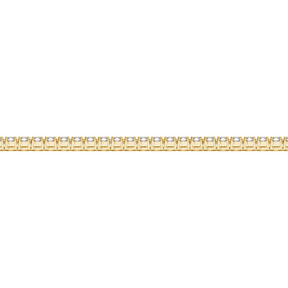 Lab Grown Round Diamond Tennis Bracelet in 14k Yellow Gold (3 cctw F/G  VS2/SI1) Bids.com