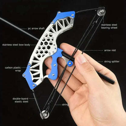 Mini Archery Bow Set – Right/Left Hand, Metal Compound Bow, Shooting Practice DailySale