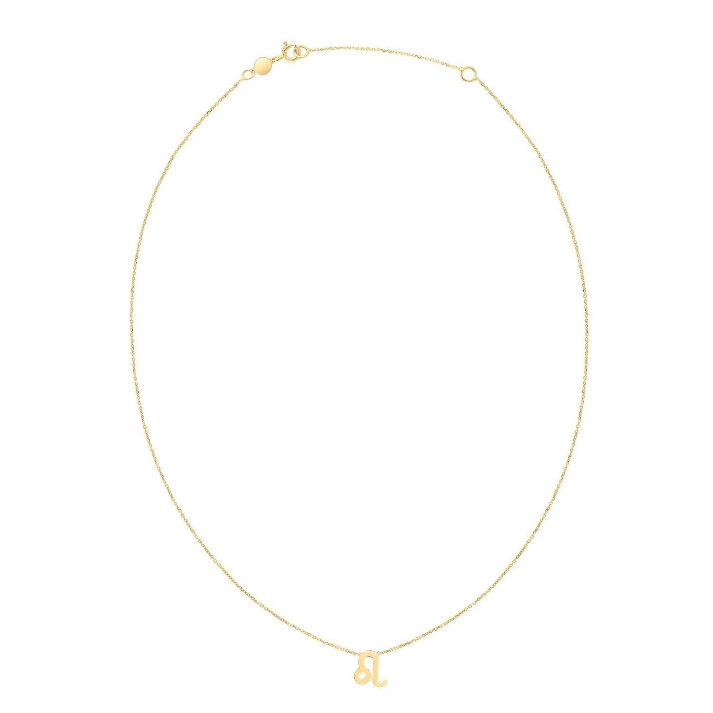 14K Yellow Gold Leo Necklace Bids.com