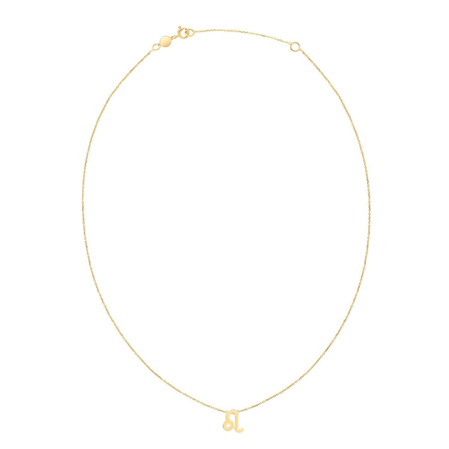 14K Yellow Gold Leo Necklace Bids.com