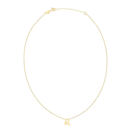 14K Yellow Gold Leo Necklace Bids.com