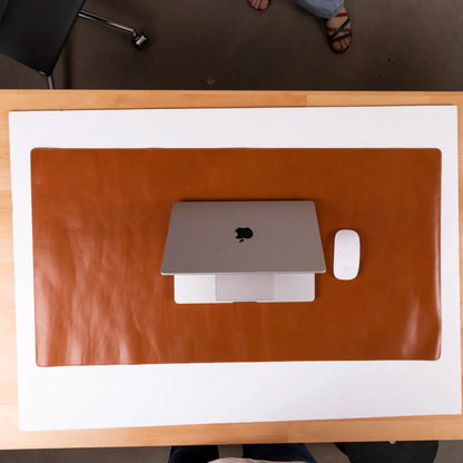Natural Leather Desk Mat (37 cm x 80 cm) Mizuri Leather