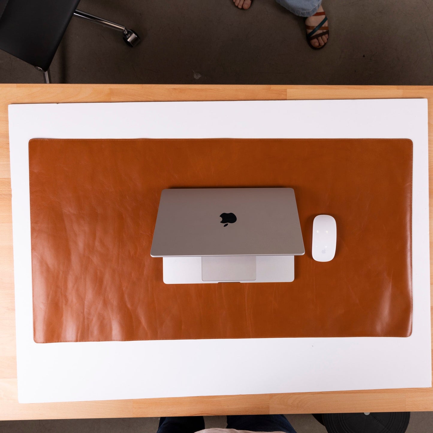 Natural Leather Desk Mat (91 cm x 48 cm) Mizuri Leather