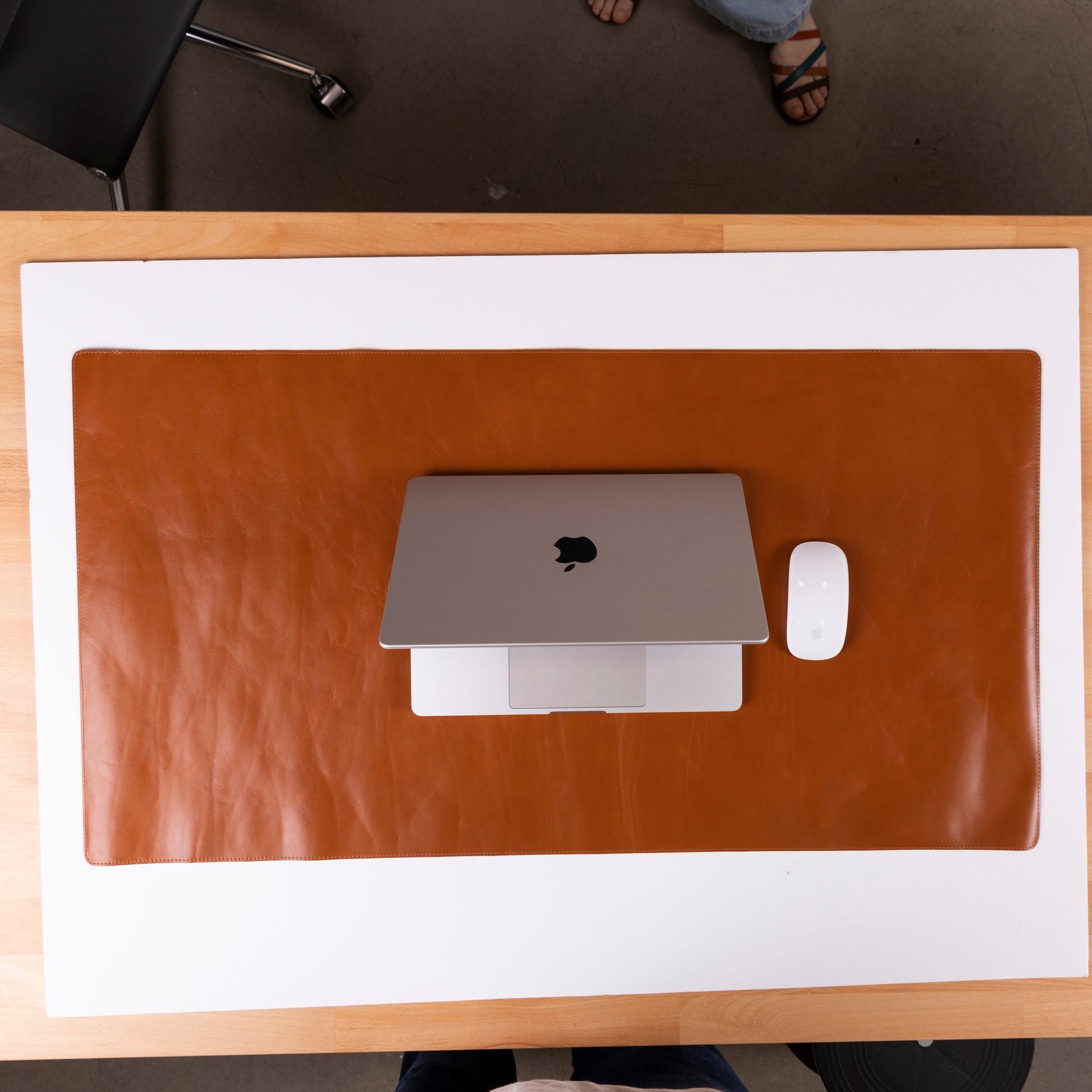 Natural Leather Desk Mat (91 cm x 48 cm) Mizuri Leather