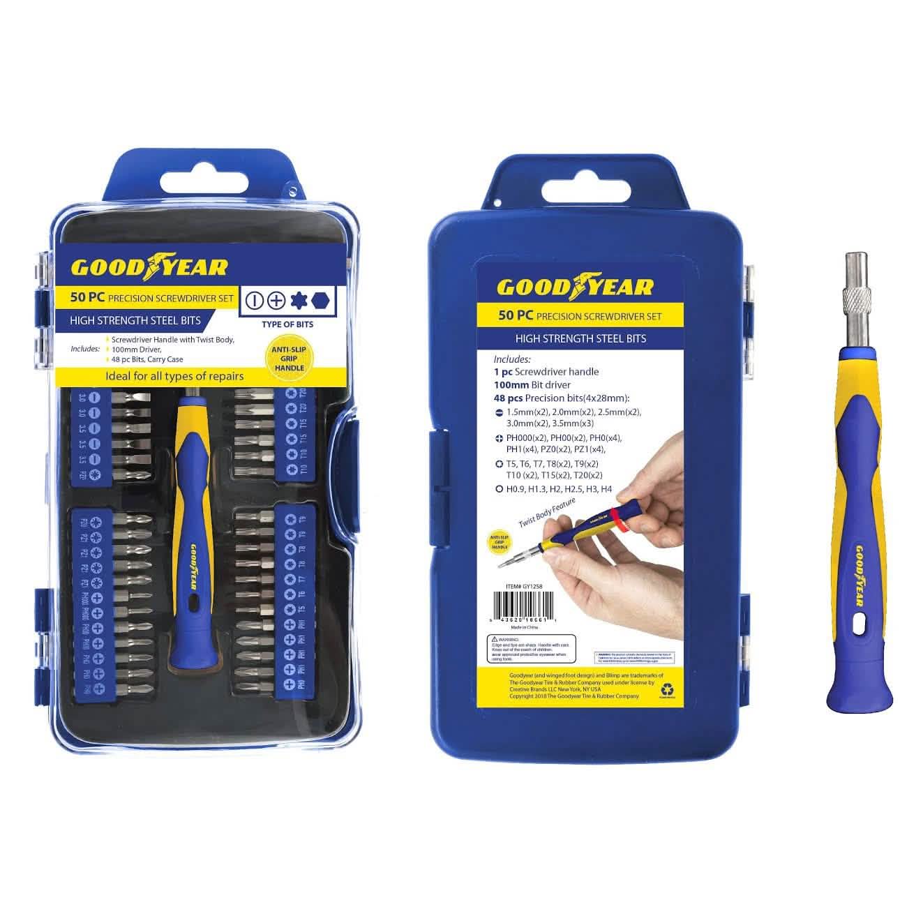 50-Piece Set: Goodyear Precision Screwdriver DailySale