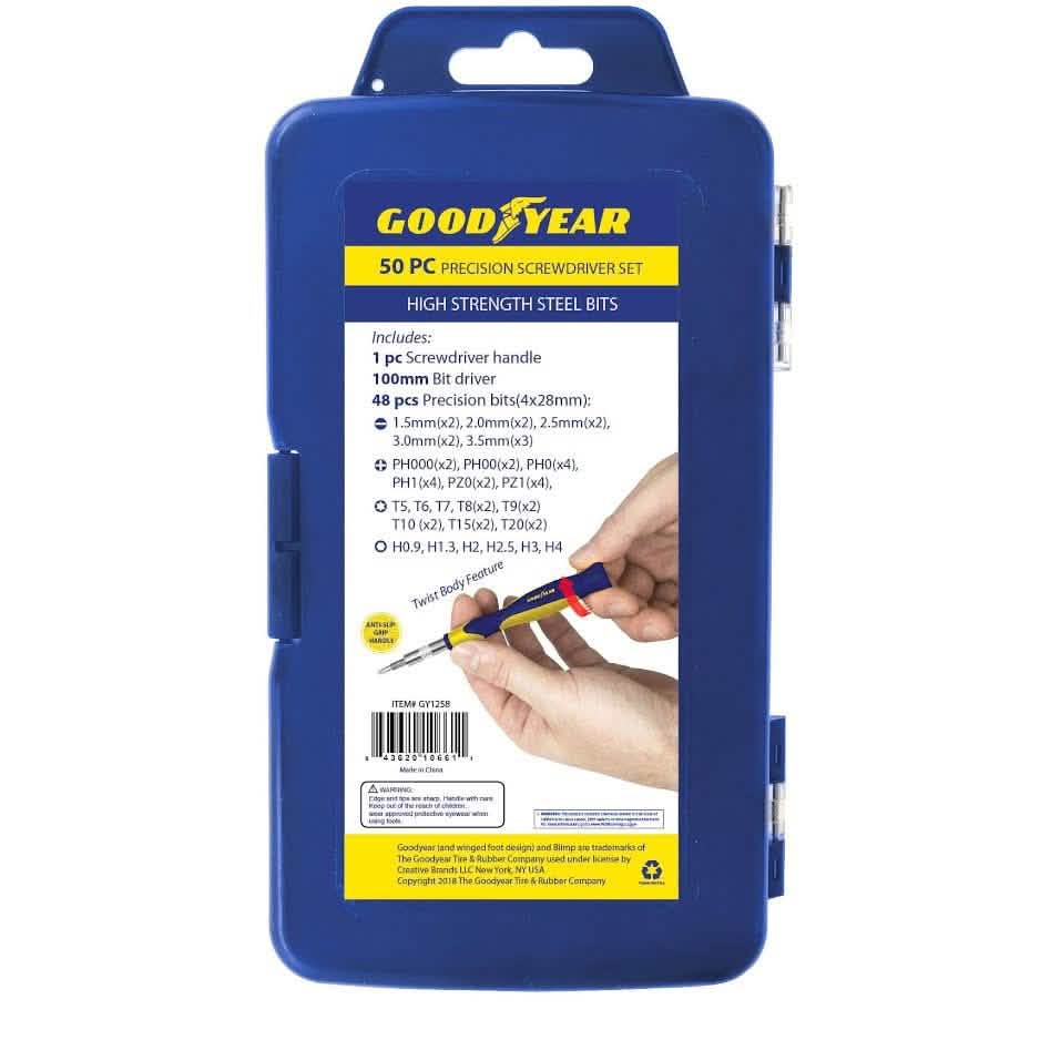 50-Piece Set: Goodyear Precision Screwdriver DailySale