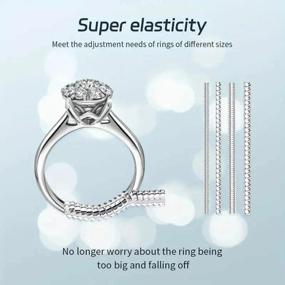 4-Piece Set: Invisible Silicone Ring Size Adjusters – Unisex, Flexible, Minimalist DailySale