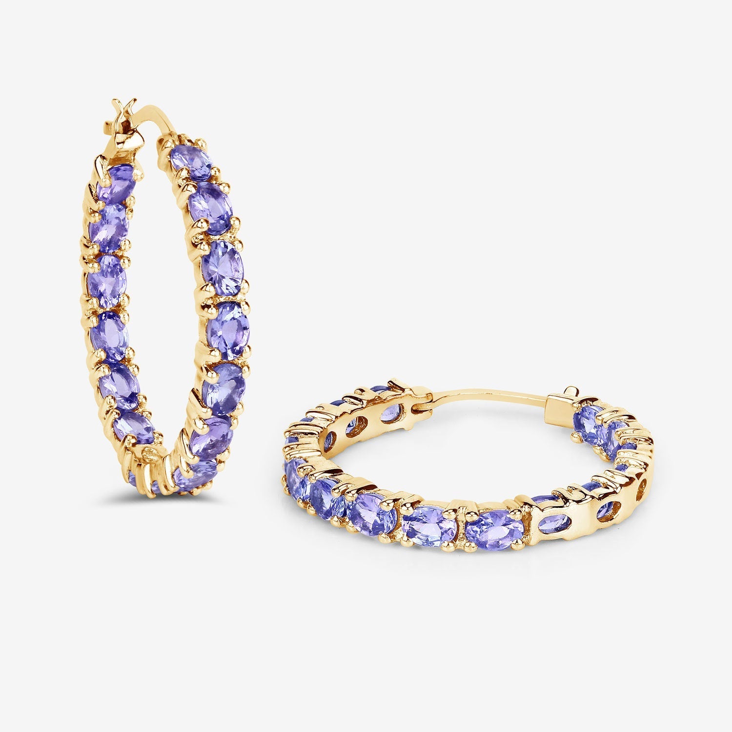 5.10 Carat Genuine Tanzanite .925 Sterling Silver Earrings Bids.com