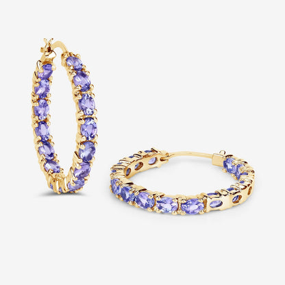 5.10 Carat Genuine Tanzanite .925 Sterling Silver Earrings Bids.com