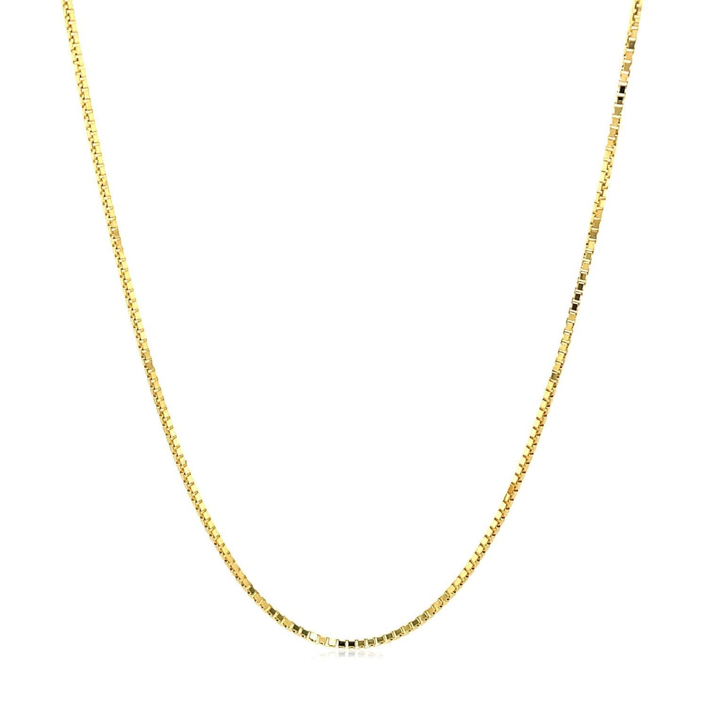 14k Yellow Gold Octagonal Box Chain 1.0mm Bids.com