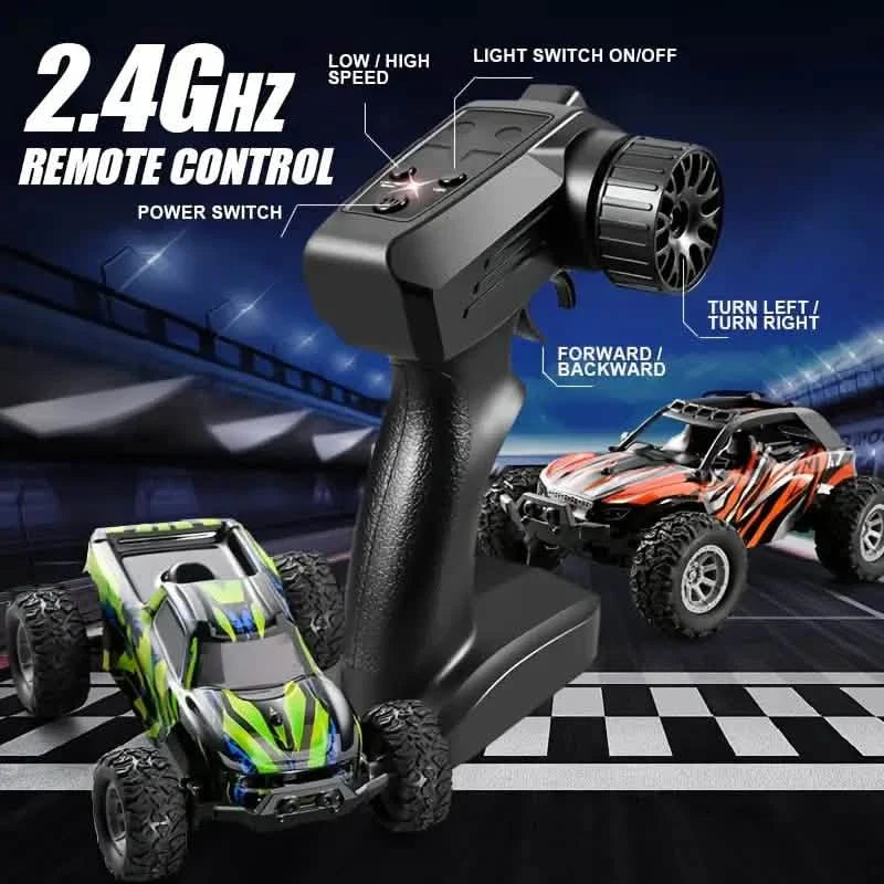 1:32 Scale RC Remote Control Car – 20 Km/h, 2.4GHz, Red & Green DailySale