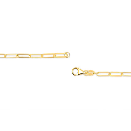 Solid 14K Yellow Gold 2.5mm Paperclip Chain Necklace Unisex 18" Inches Bids.com