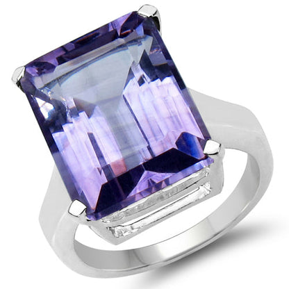 11.47 Carat Genuine Amethyst .925 Sterling Silver Ring Bids.com