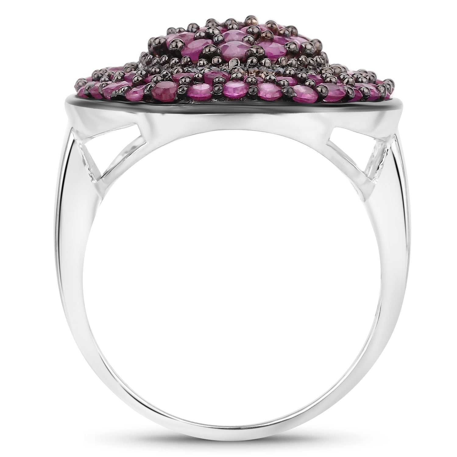 3.11 Carat Genuine Ruby .925 Sterling Silver Ring Bids.com