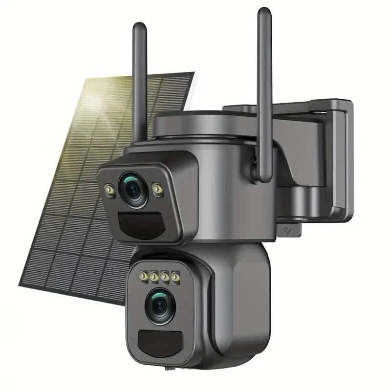 Solar WiFi Security Camera – 360° View, 10x Zoom, Night Vision & Motion Detection DailySale