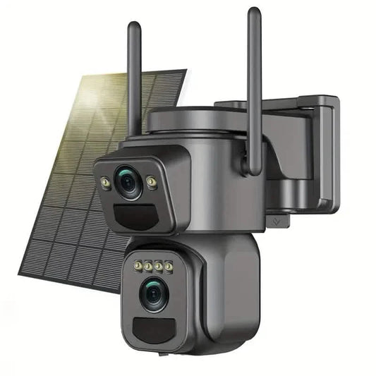 Solar WiFi Security Camera – 360° View, 10x Zoom, Night Vision & Motion Detection DailySale