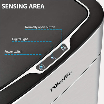 Automatic Stainless Steel Sensor Trash Can – Hands-free Quiet Close & Odor-Control System DailySale