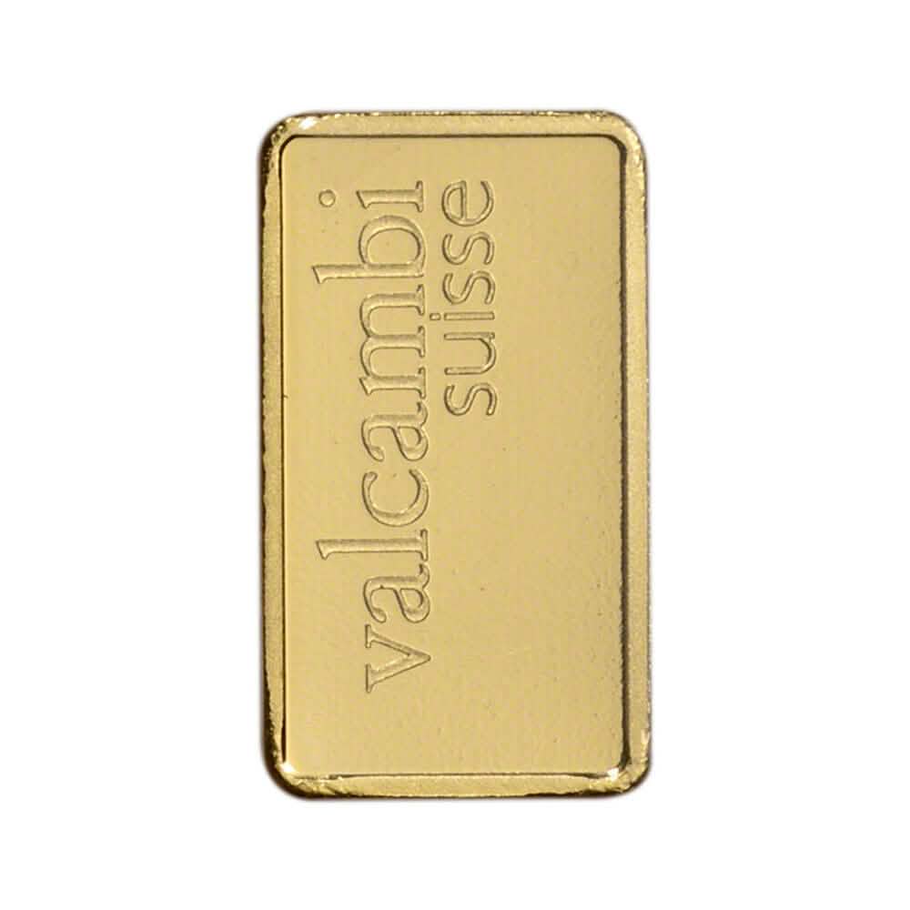 1 Gram Gold Bar - Valcambi Suisse - 999.9 Fine in Sealed Assay DailySale