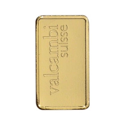 1 Gram Gold Bar - Valcambi Suisse - 999.9 Fine in Sealed Assay DailySale