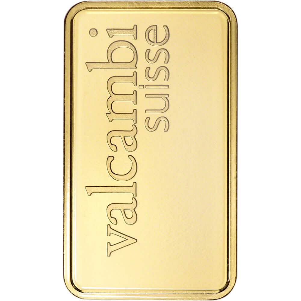 1 oz. Gold Bar Valcambi Suisse 999.9 Fine in Assay DailySale