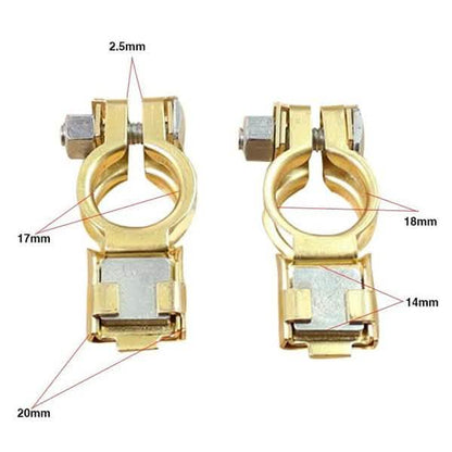 1-Pair: Adjustable Battery Terminal Clamp Clips DailySale