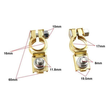 1-Pair: Adjustable Battery Terminal Clamp Clips DailySale