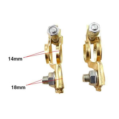 1-Pair: Adjustable Battery Terminal Clamp Clips DailySale