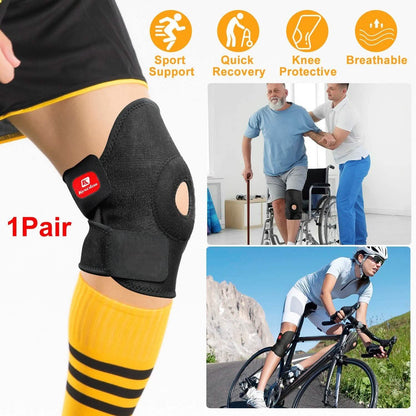 1-Pair: Adjustable Knee Support Compression DailySale