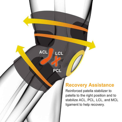 1-Pair: Adjustable Knee Support Compression DailySale