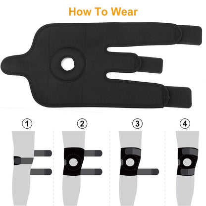 1-Pair: Adjustable Knee Support Compression DailySale