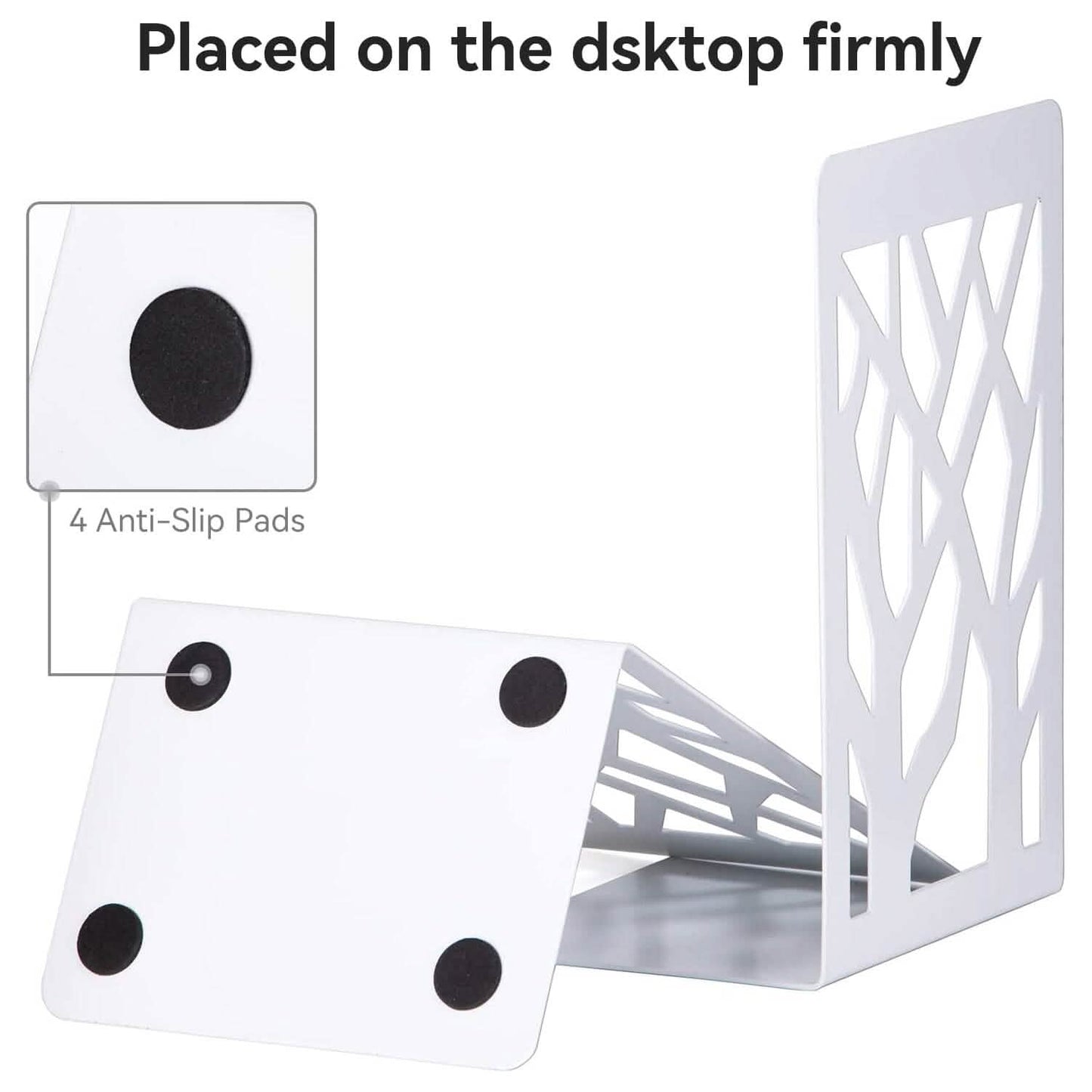 1-Pair: Book Ends for Shelves DailySale