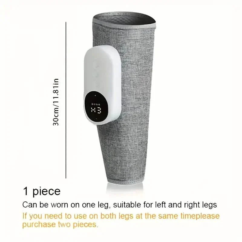 Rechargeable Air Compression Leg Calves Muscle Massager with 3 Intensity Levels and 3 Heat Settings DailySale