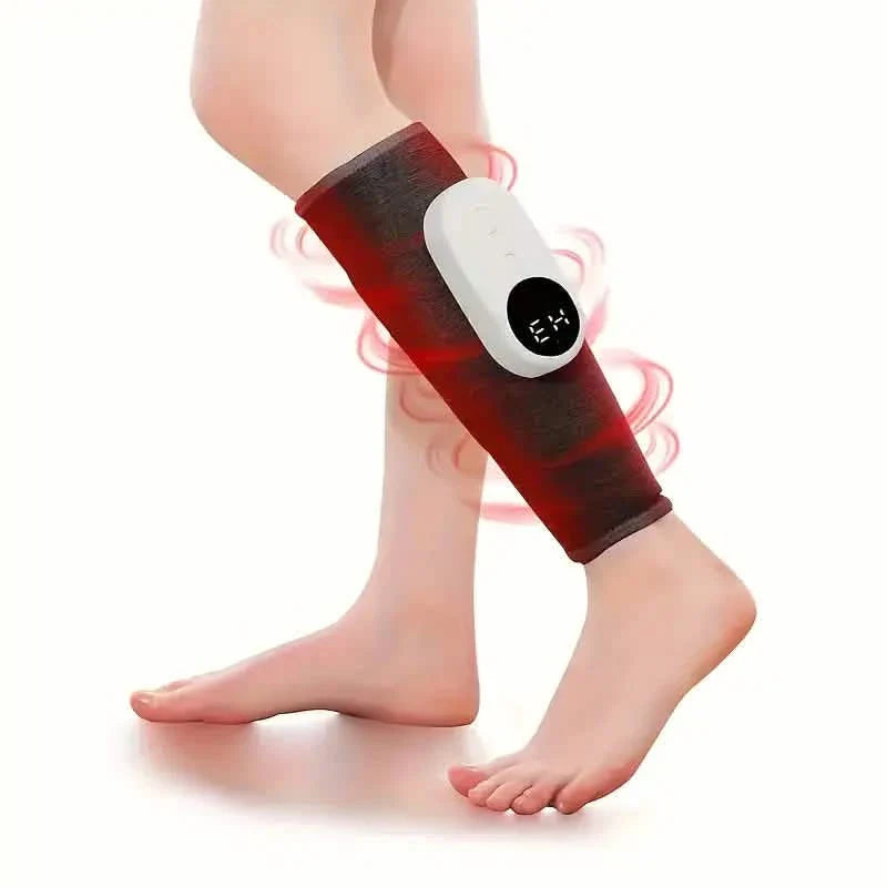 Rechargeable Air Compression Leg Calves Muscle Massager with 3 Intensity Levels and 3 Heat Settings DailySale