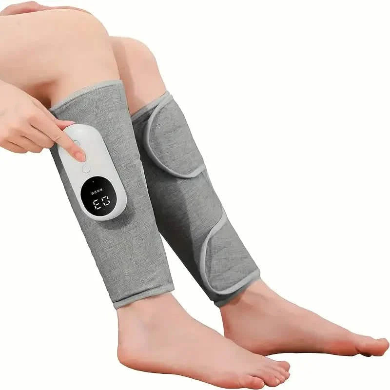 Rechargeable Air Compression Leg Calves Muscle Massager with 3 Intensity Levels and 3 Heat Settings DailySale