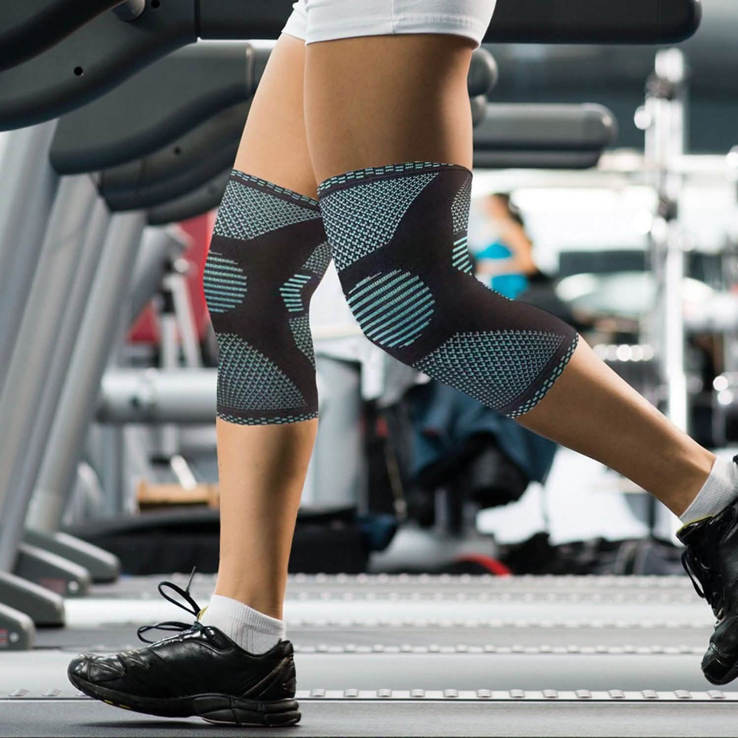 1-Pair: Support And Recover Knee Compression Sleeve Brace With Gel Grip DailySale