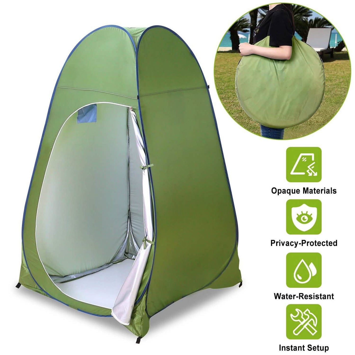 Outdoor Pop Up Toilet Tent DailySale