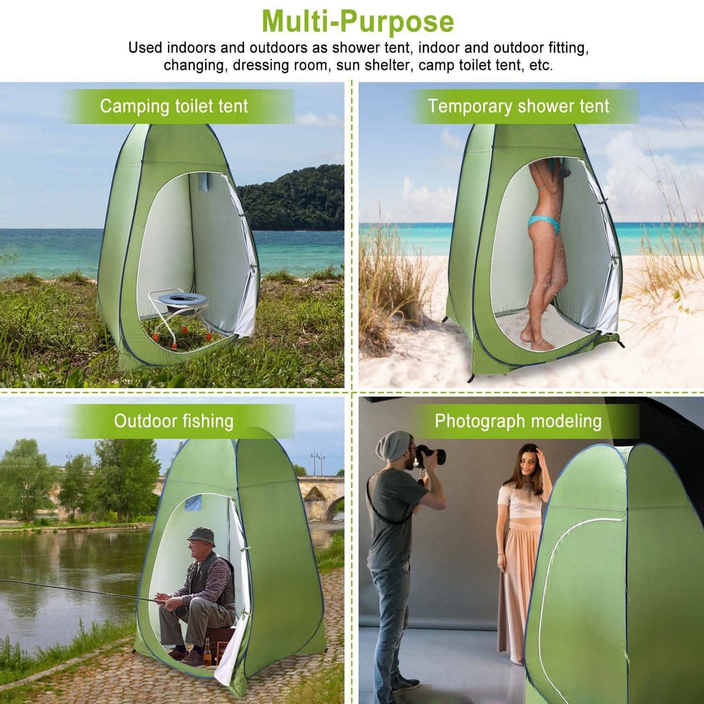 Outdoor Pop Up Toilet Tent DailySale