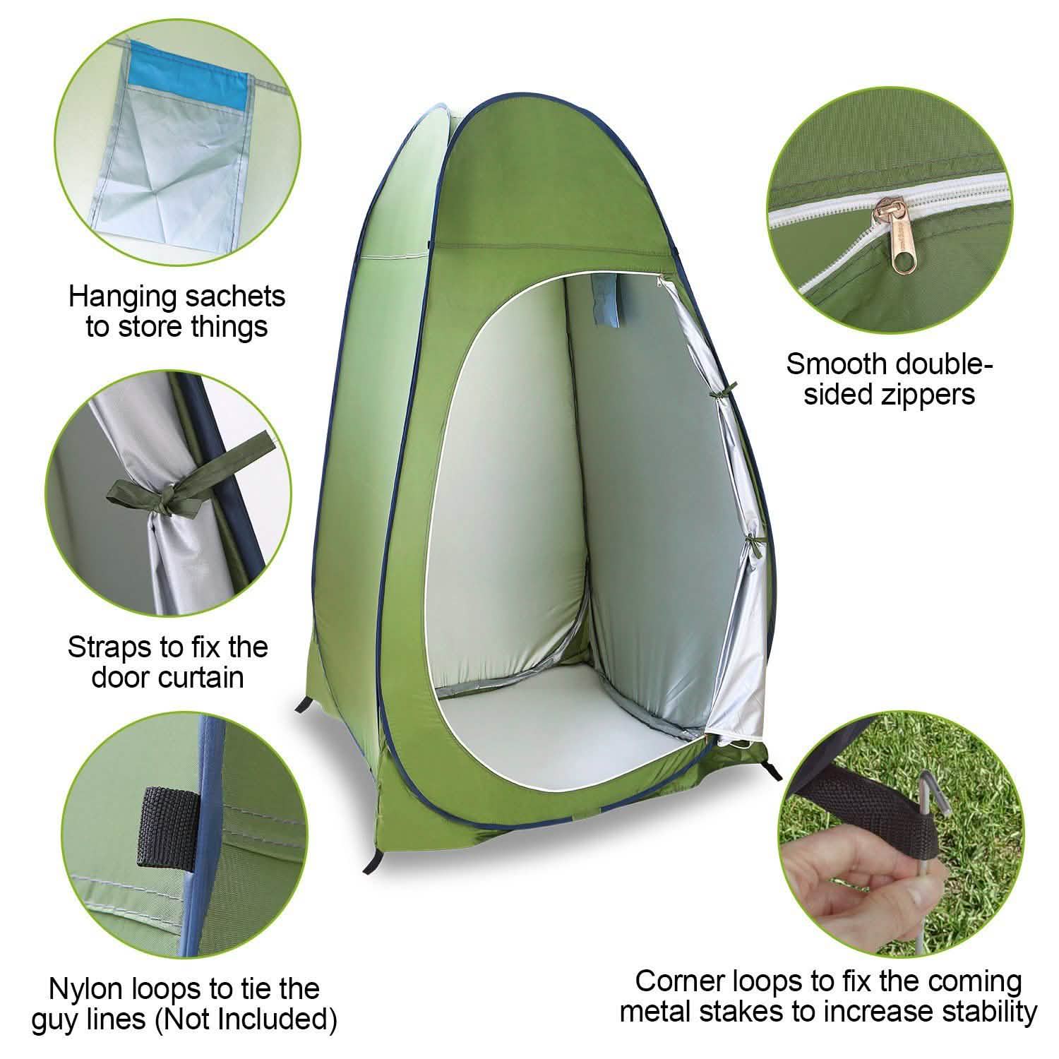 Outdoor Pop Up Toilet Tent DailySale
