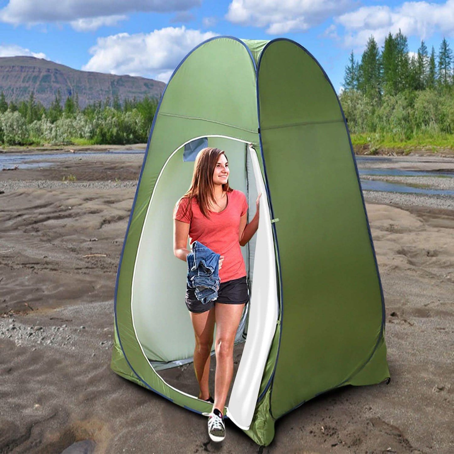 Outdoor Pop Up Toilet Tent DailySale