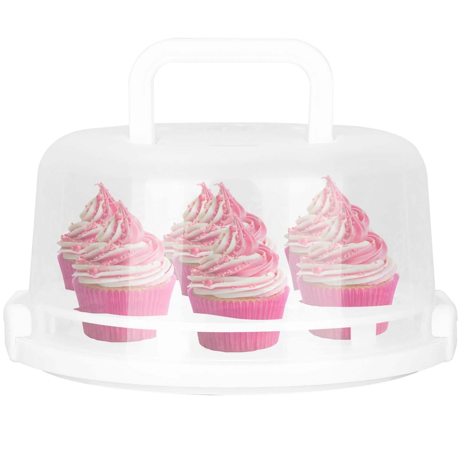 10" Cake Storage Container with Handle Plastic Cake Box DailySale