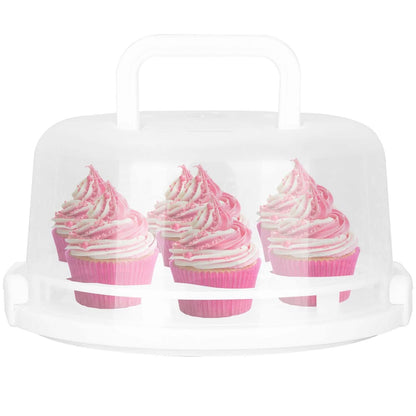 10" Cake Storage Container with Handle Plastic Cake Box DailySale