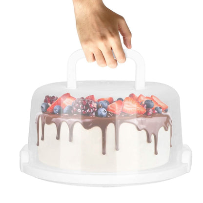 10" Cake Storage Container with Handle Plastic Cake Box DailySale