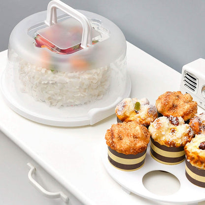 10" Cake Storage Container with Handle Plastic Cake Box DailySale